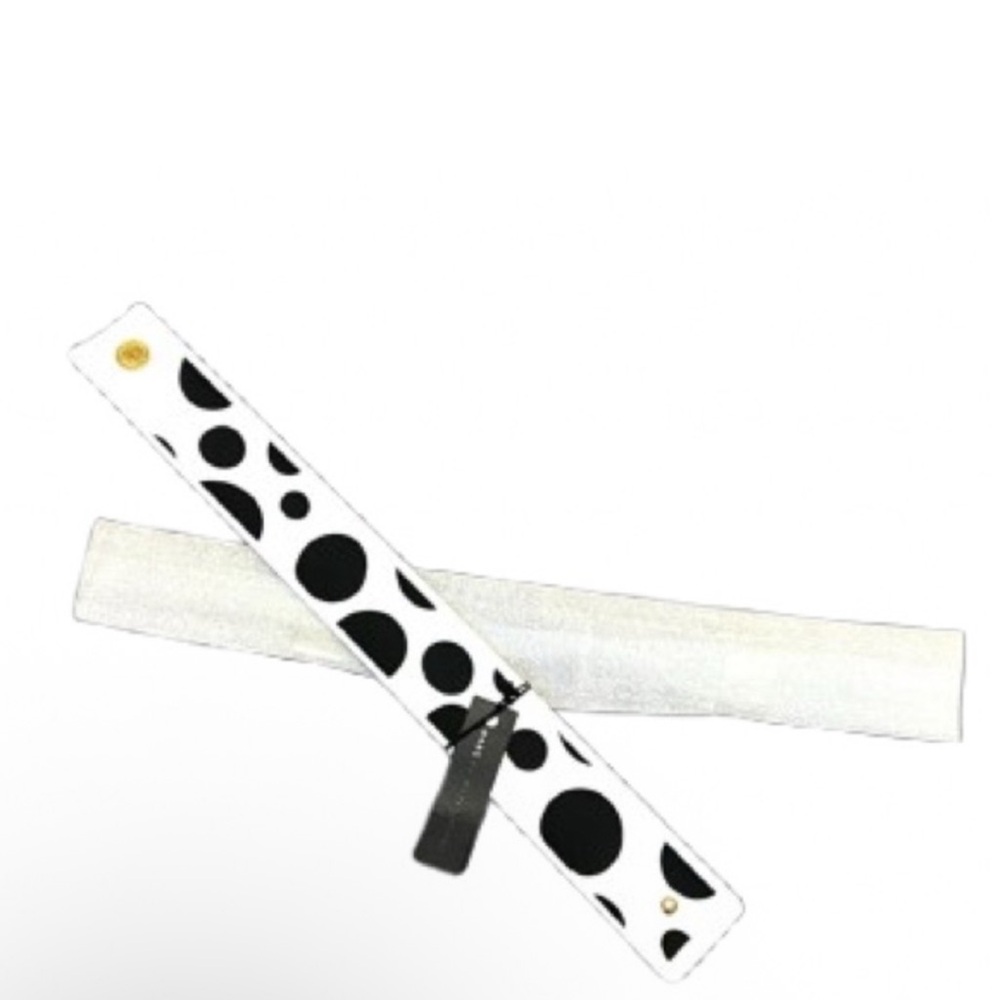 Marc by Marc Jacobs Black and White Polka Dot Wristband